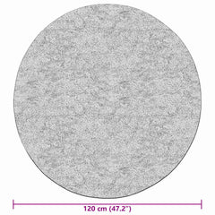 vidaXL Rug | Light Beige | Polyester | Diameter 120 cm | Area Rug | Circular 6