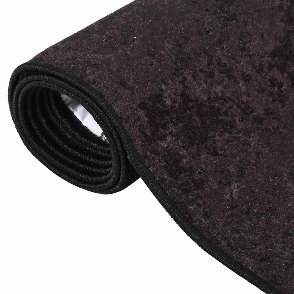 vidaXL Rug | Anthracite | 100% Polyester | 190x300 cm | Area Rug | Rectangular 3