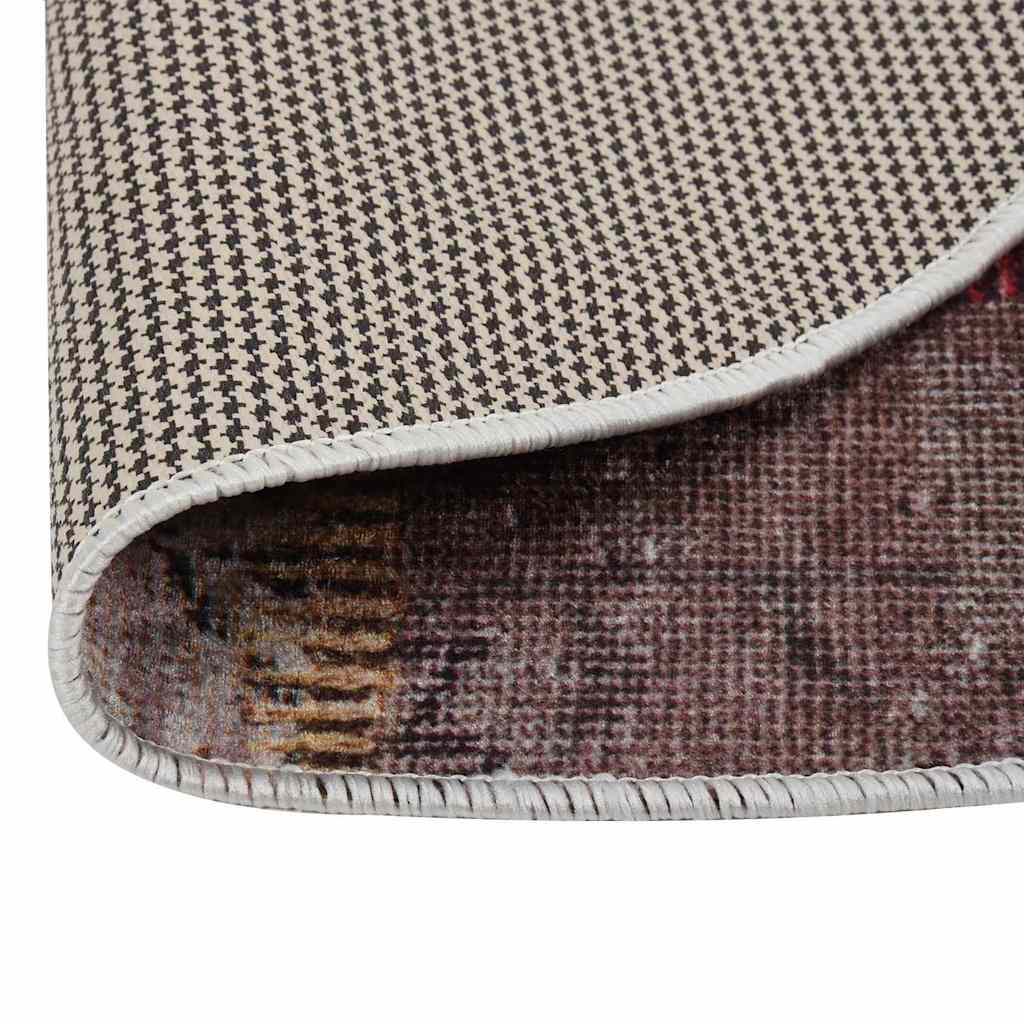 vidaXL Rug | Multicolour | 100% Polyester, Velvet | 120 cm Diameter | Rug 4
