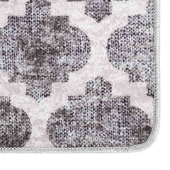 Rug Washable Grey and White 120 x 180 cm