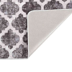 Rug Washable Grey and White 120 x 180 cm