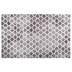 Rug Washable Grey and White 160 x 230 cm