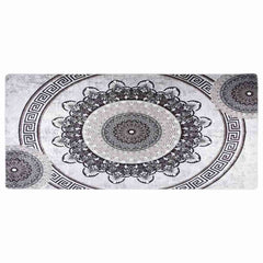 vidaXL Rug Washable 80x300 cm Black and Grey 2