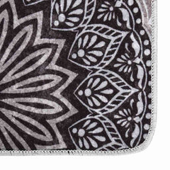 vidaXL Rug Washable 160x230 cm Black and Grey 3