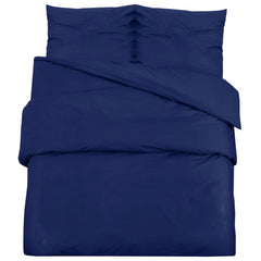 vidaXL Duvet Cover Set Navy Blue 220x240 cm Cotton 2