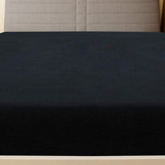 vidaXL Jersey Fitted Sheets 2 pcs Black 180x200 cm Cotton 3