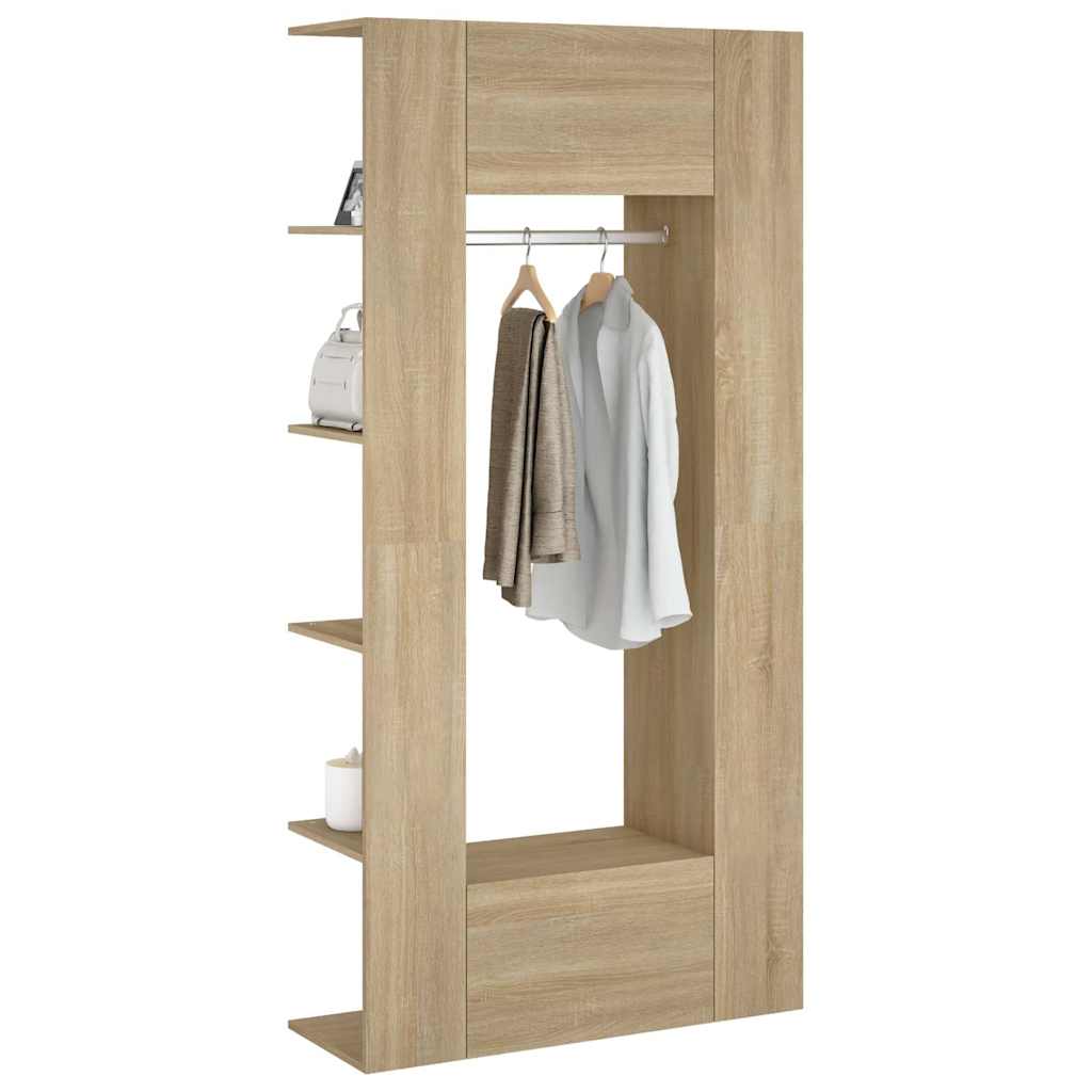 vidaXL Hallway Cabinets 2 pcs Sonoma Oak Engineered Wood 5