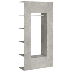 Hallway Cabinets 2 pcs Engineered Wood Concrete grey