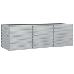 vidaXL Garden Raised Bed | Silver | Galvanised Steel | Large | Garden Raised Bed 2
