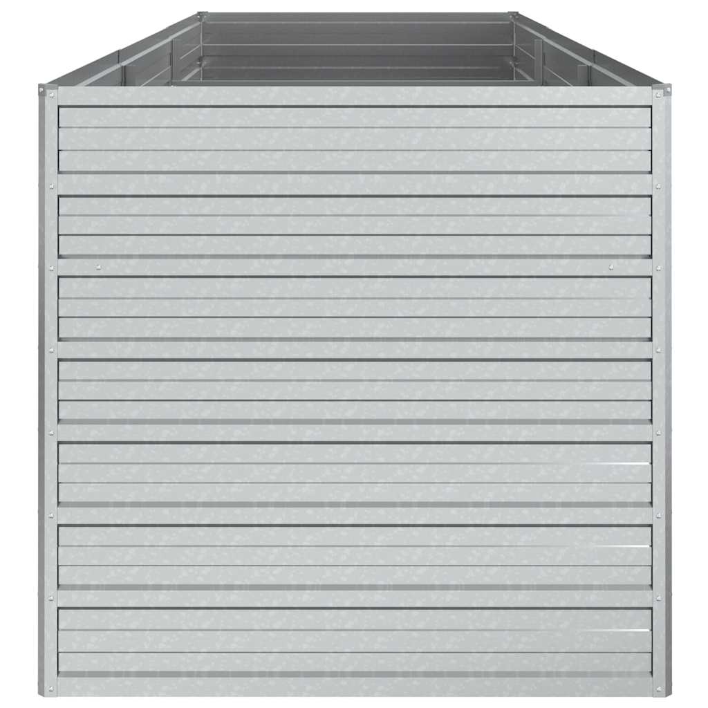vidaXL Garden Raised Bed | Silver | Galvanised Steel | Large | Garden Raised Bed 5