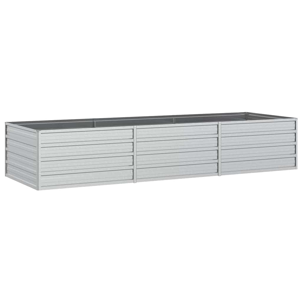 vidaXL Garden Raised Bed | Silver | Galvanized Steel | Large 2