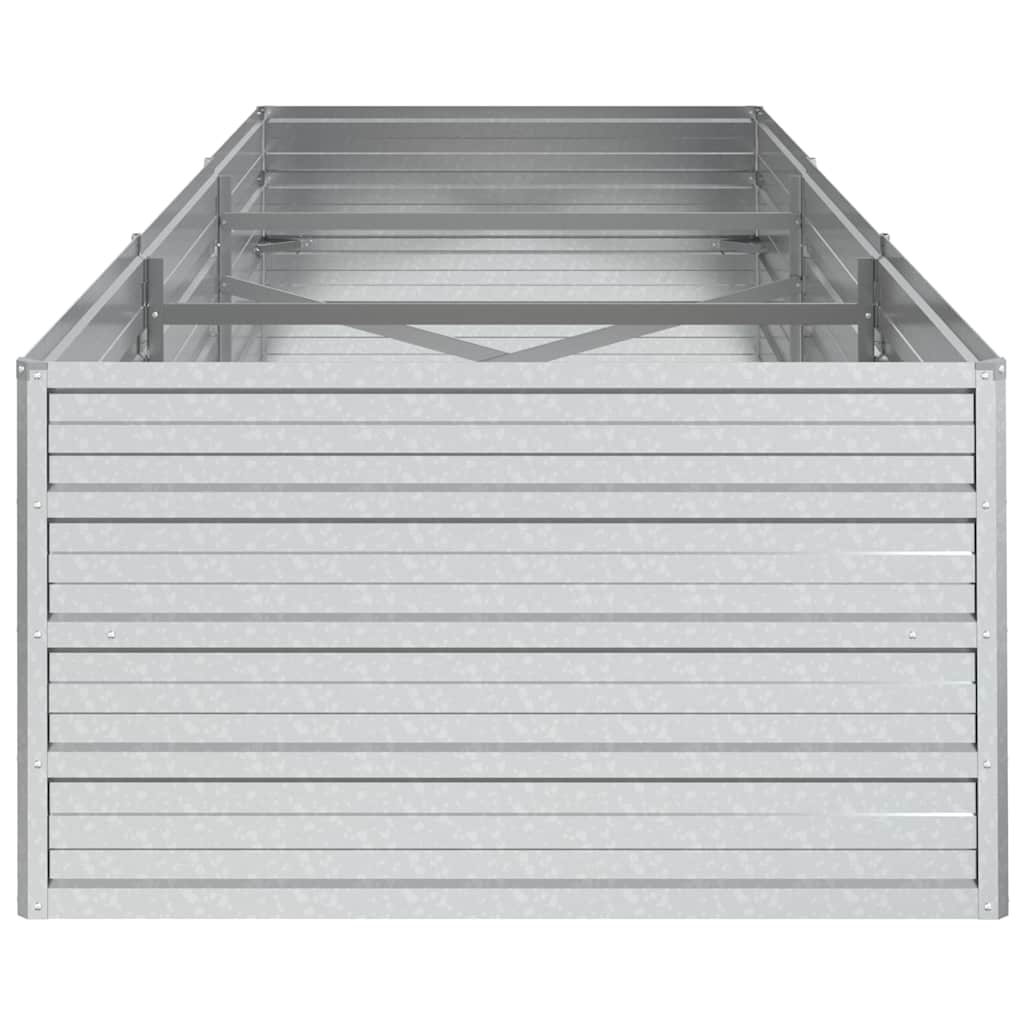 vidaXL Garden Raised Bed | Silver | Galvanized Steel | Large 5