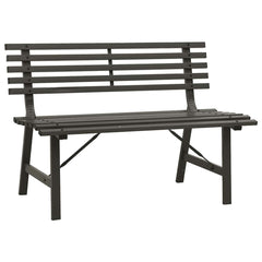 vidaXL Garden Bench | Black | Powder-coated steel | Large | Durable 2