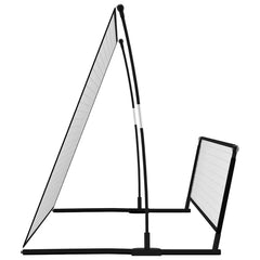 vidaXL 2 in 1 Soccer Rebounder Football Goal 202x104x120 cm Steel 4