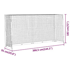 Soccer Goal 184x91x124,5 cm Steel 366.5 cm 183 cm