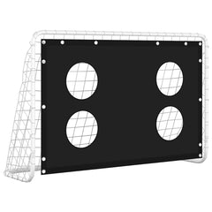 vidaXL Soccer Goal Training Net Steel 184x61x122 cm 2