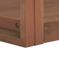 vidaXL Bathroom Cabinet | Natural Wood | Solid Teak Wood | Medium | Modern 5