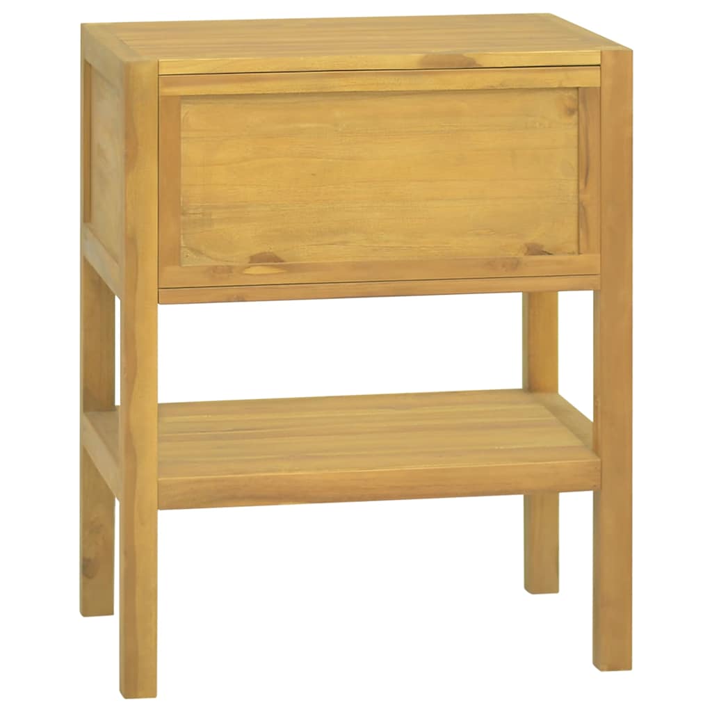 Bathroom Cabinet Solid Wood Teak, image 5