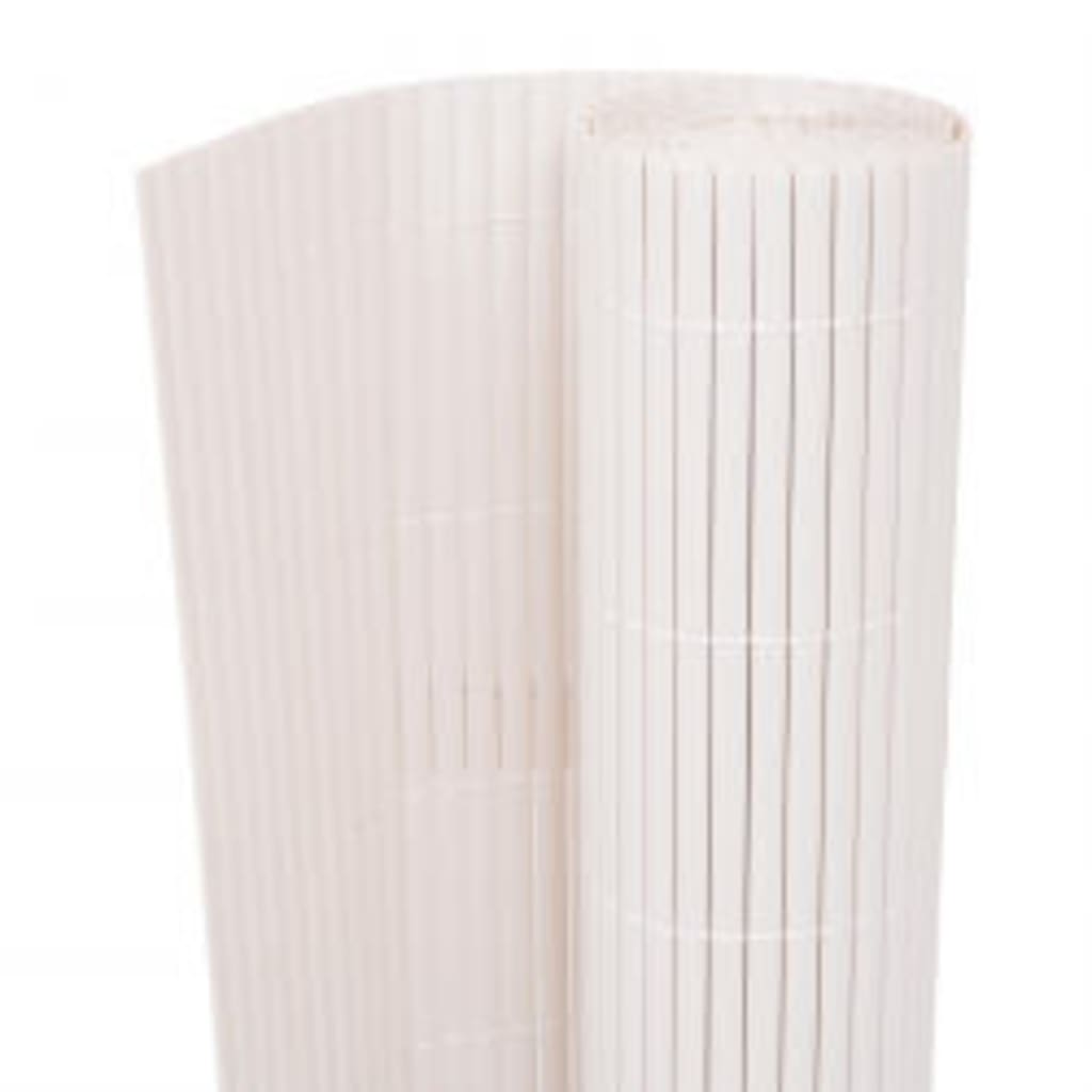 vidaXL Double-Sided Garden Fence 110x400 cm White 2