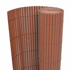 vidaXL Double-Sided Garden Fence 110x400 cm Brown 2