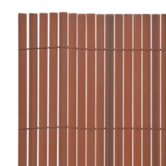 vidaXL Double-Sided Garden Fence 110x400 cm Brown 5