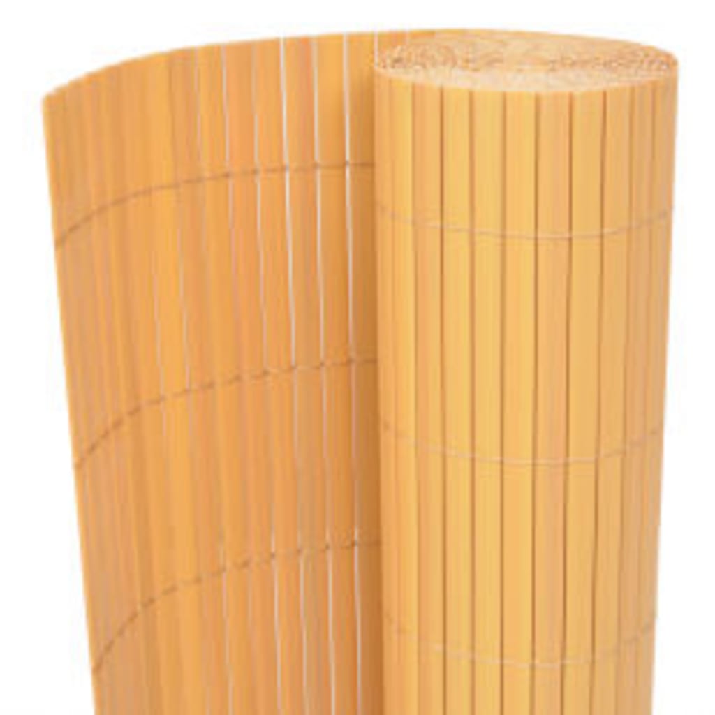 317163 vidaXL Double-Sided Garden Fence 110x500 cm Yellow 2
