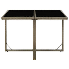 vidaXL Garden Table | Grey and Black 2