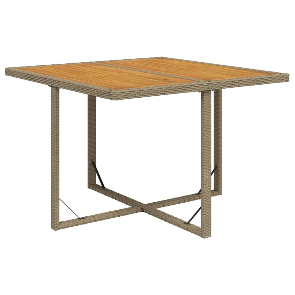 vidaXL Garden Table | Beige and black 2