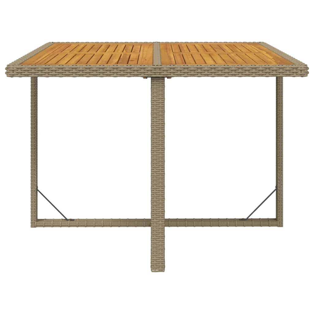 vidaXL Garden Table | Beige and black 4