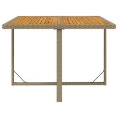 vidaXL Garden Table | Beige and black 4