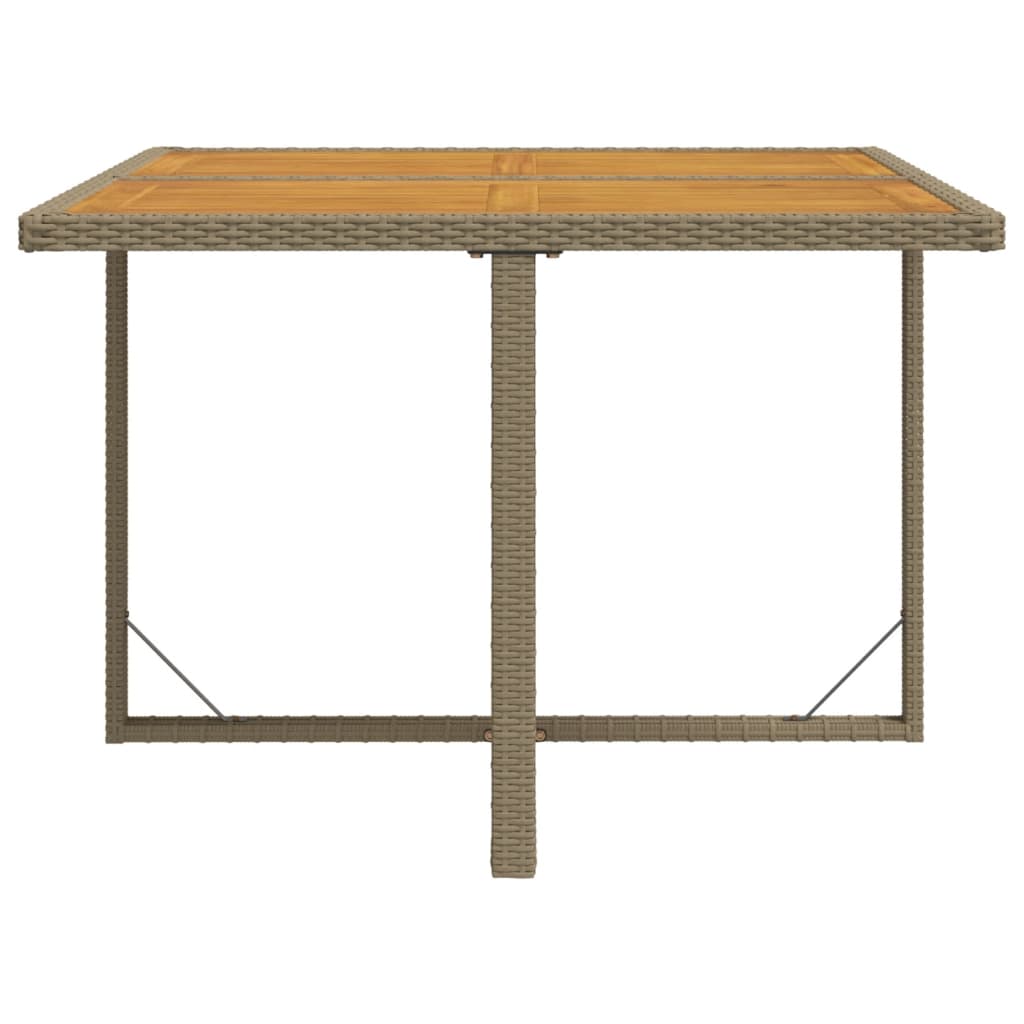 vidaXL Garden Table | Beige and black 5