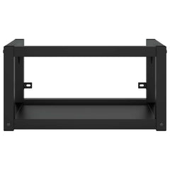 vidaXL Bathroom Washbasin Frame | Black | Powder-coated iron | Small 3