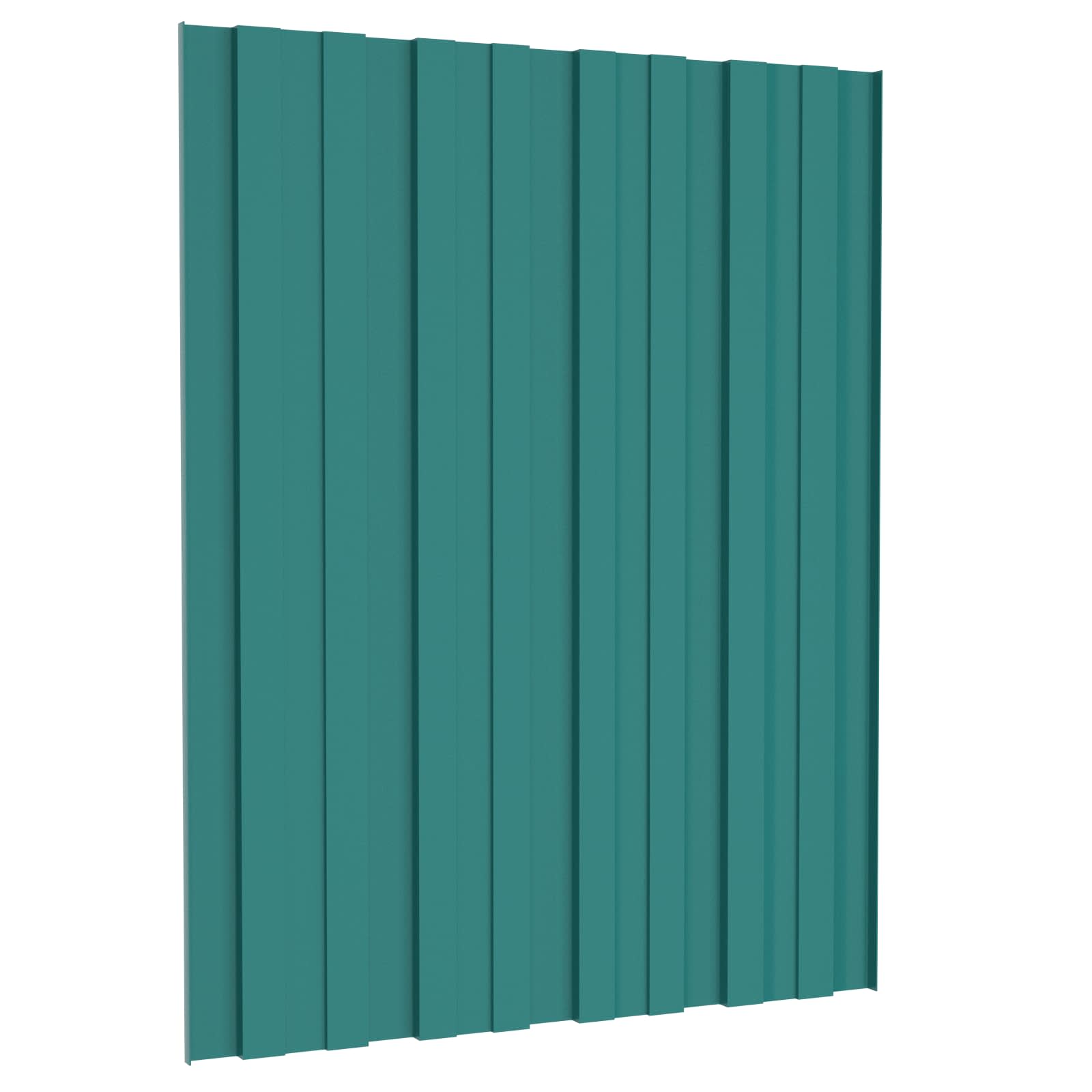 vidaXL Roof Panel 12 pcs Green 60 x 45 cm Galvanised steel 5