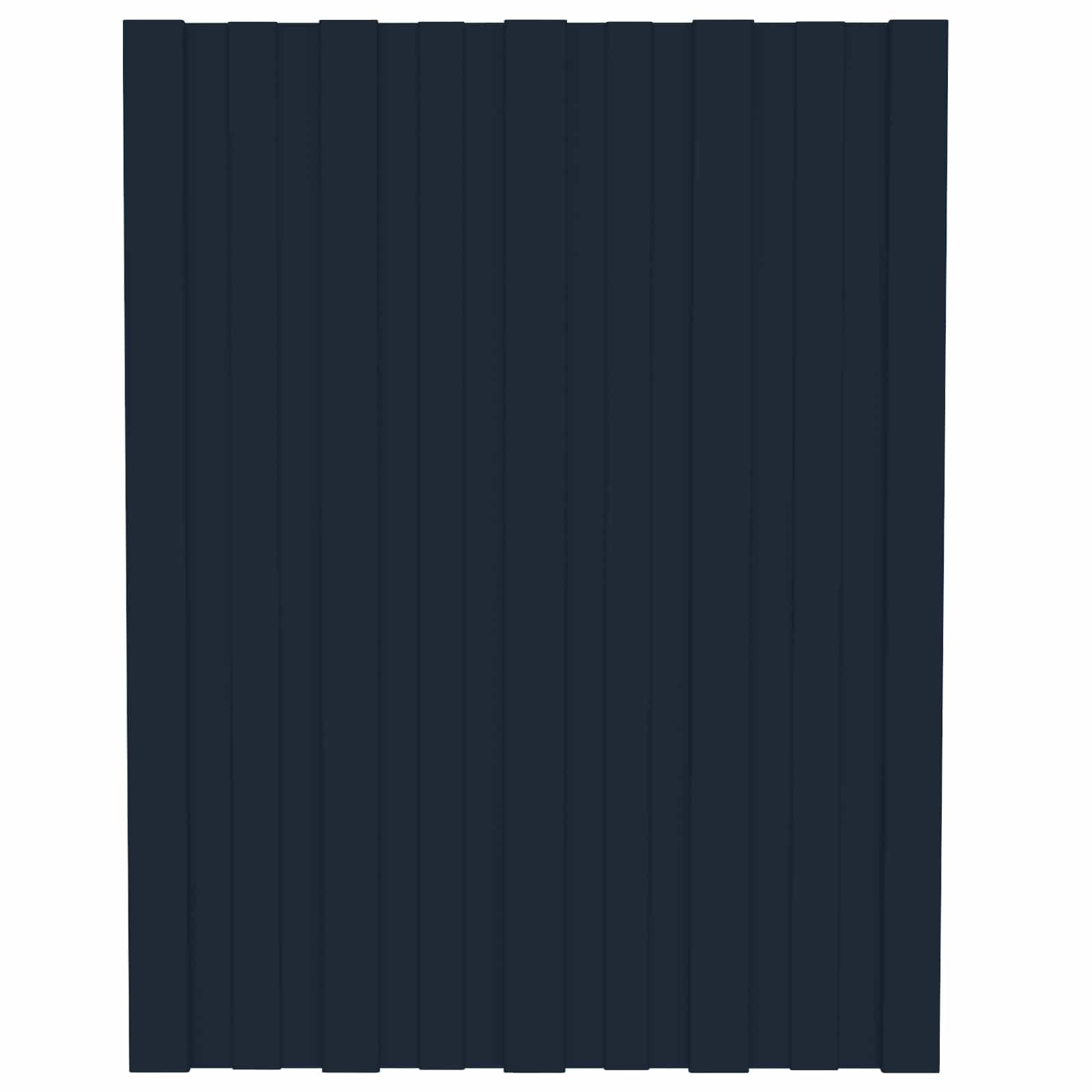 vidaXL Roof Panel 12 pcs Anthracite 60 x 45 cm Galvanised steel 3