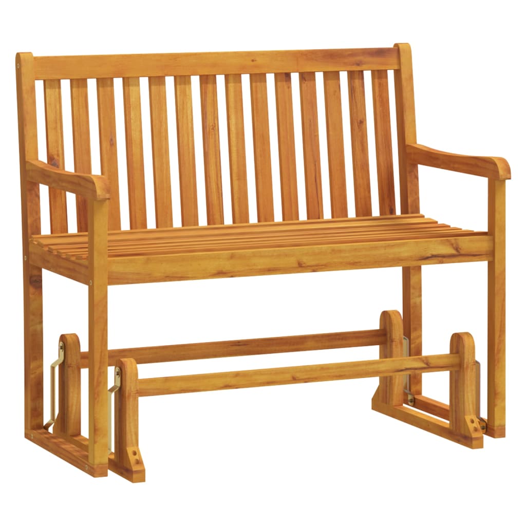 vidaXL Garden Swing Bench 110 cm Solid Acacia Wood 2