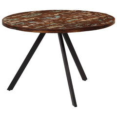 vidaXL Dining Table 110x75 cm Solid Wood Reclaimed 2