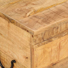 vidaXL Storage Box | Natural Wood | Solid Mango Wood | 39 x 28 x 31 cm 5