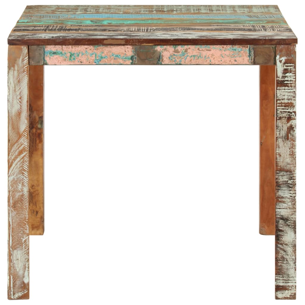 vidaXL Dining Table 82x80x76 cm Solid Reclaimed Wood 2