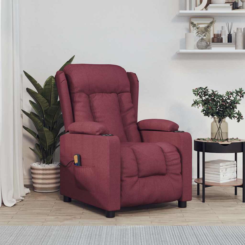 Massage Chair Fabric Wine red