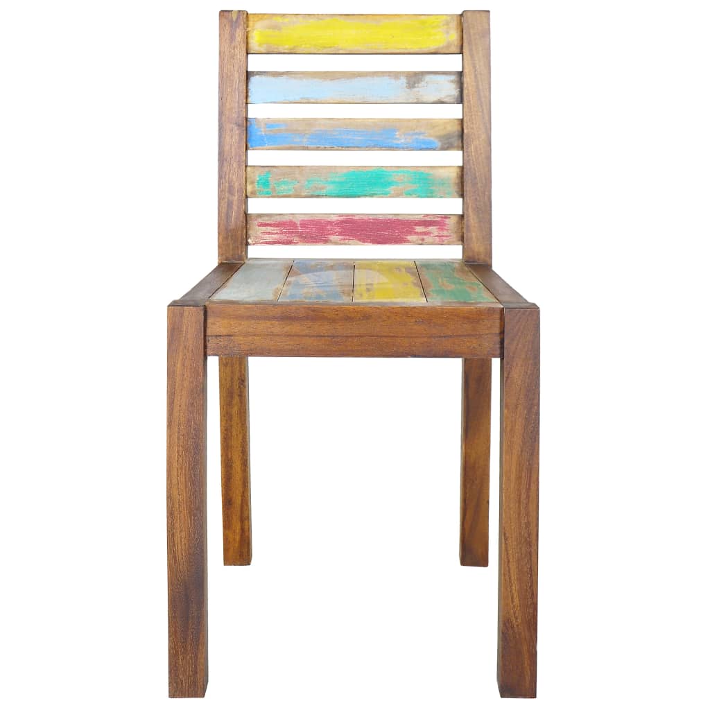 vidaXL Dining Chairs 6 pcs Solid Reclaimed Wood 3