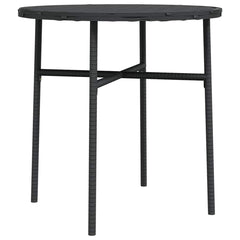 vidaXL Tea Table | Black | PE rattan, powder-coated steel, PP board | Medium 2