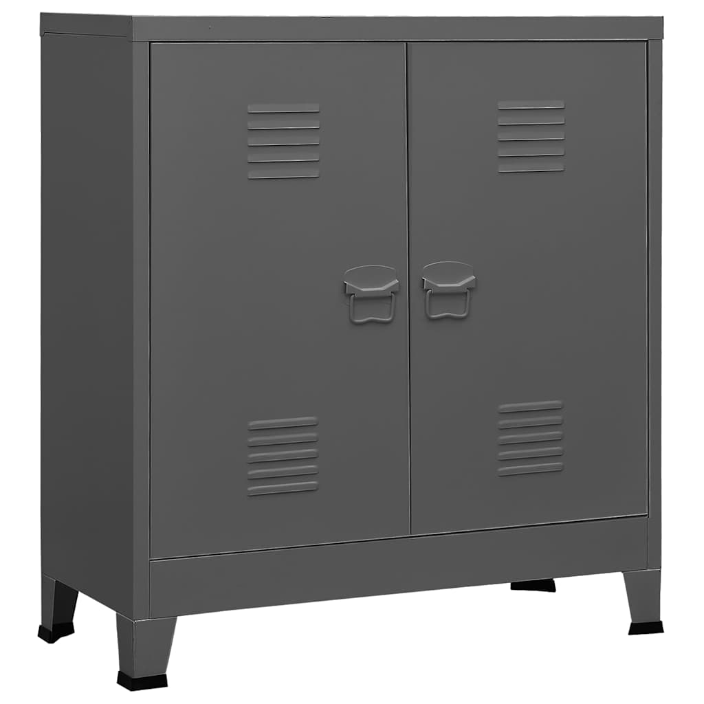 vidaXL Industrial Storage Chest Anthracite Steel 2