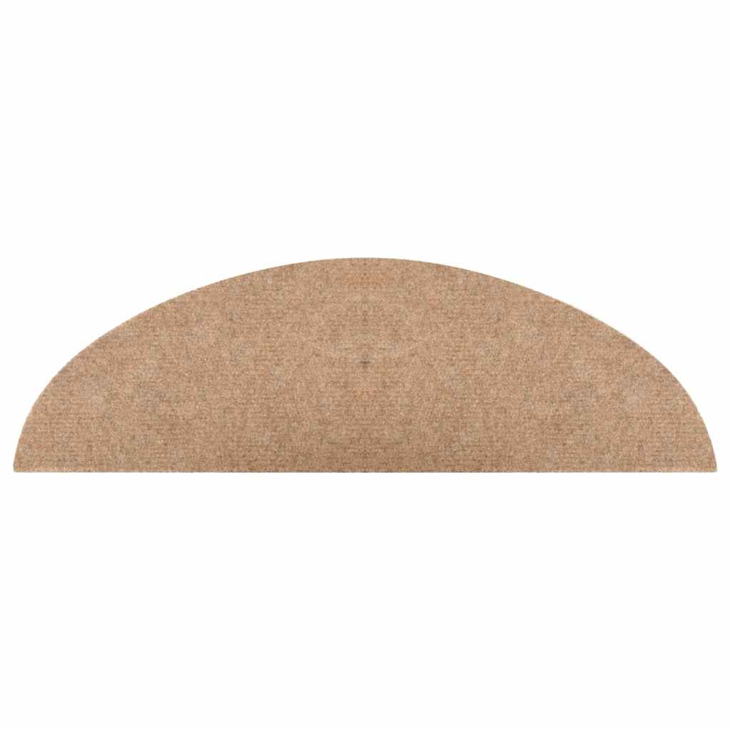 136388 vidaXL Stair Mats Self-adhesive 15 pcs 56x17x3 cm Beige 6