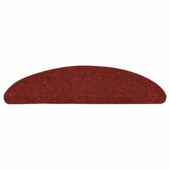 136392 vidaXL Stair Mats Self-adhesive 15 pcs 56x17x3 cm Red 4