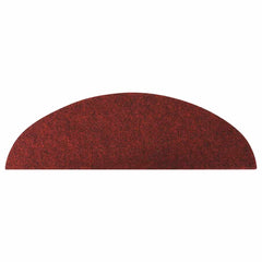 136392 vidaXL Stair Mats Self-adhesive 15 pcs 56x17x3 cm Red 6