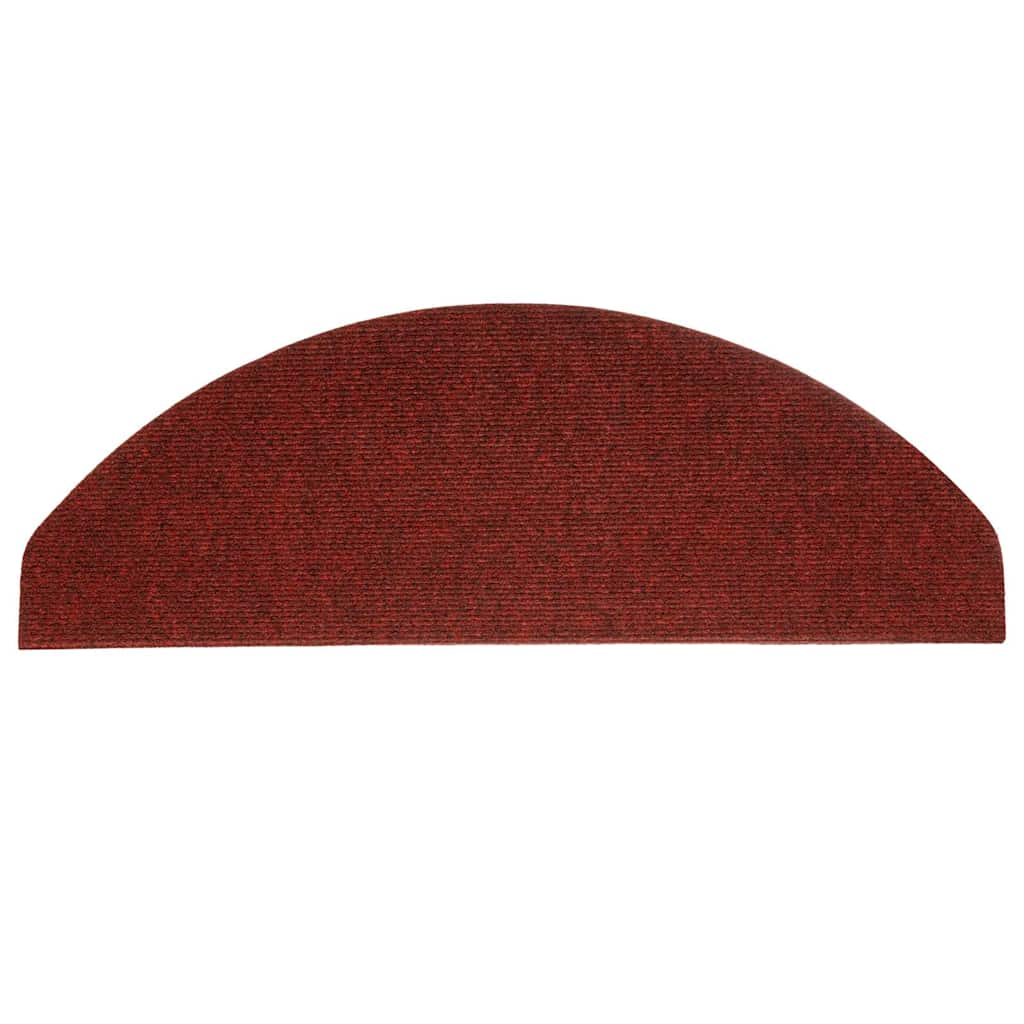 136398 vidaXL Stair Mats Self-adhesive 15 pcs 65x22,5x3,5 cm Red 6