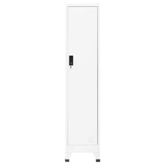 Locker Cabinet 38x45x180 cm Steel White With 1 locker