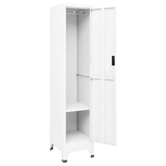 Locker Cabinet 38x45x180 cm Steel White With 1 locker