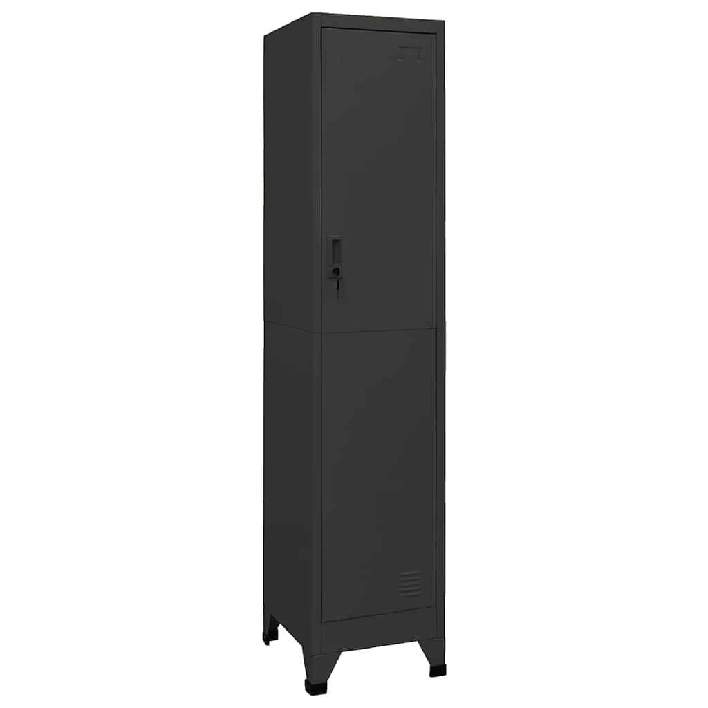 Locker Cabinet 38x45x180 cm Steel Anthracite With 1 locker