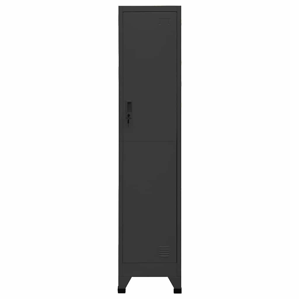 Locker Cabinet 38x45x180 cm Steel Anthracite With 1 locker